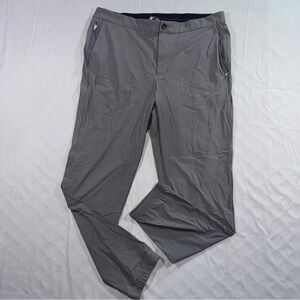 Vuori Jogger Pants Mens XL Gray Lined Recycled Stretch Zip Pocket Athletic Tech
